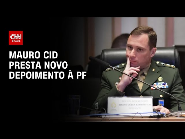 Mauro Cid presta novo depoimento à PF | CNN PRIME TIME