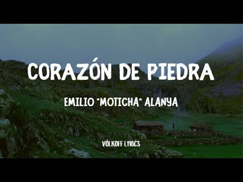Corazón de Piedra - Emilio "Moticha" Alanya (Lyrics) ❤️🤍❤️ #musica #peru #peruvianfolk #huancayo