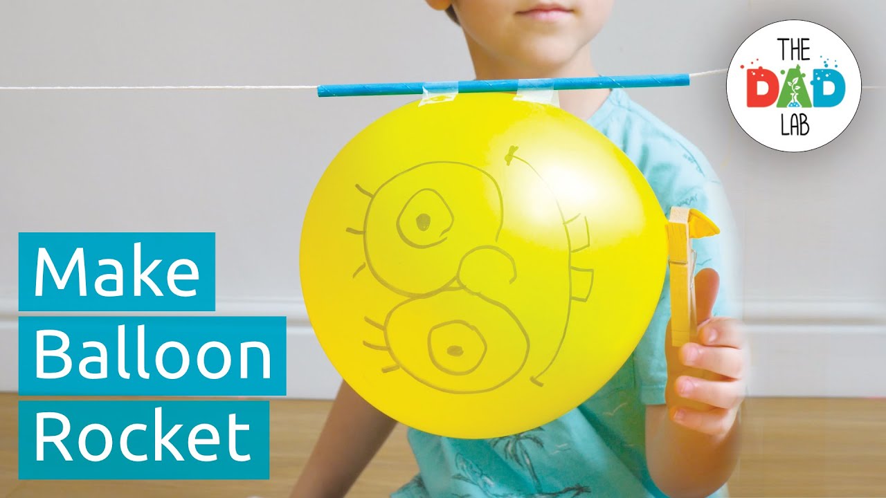 Balloon Rocket Science Experiment for Kids