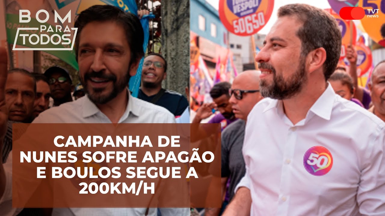 Campanha de Nunes sofre apagão e Boulos segue a 200km/h