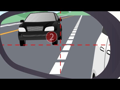 How to use side mirrors when changing lanes