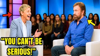 Ellen Laughs at Chuck Norris’s Faith — Regrets It Seconds Later