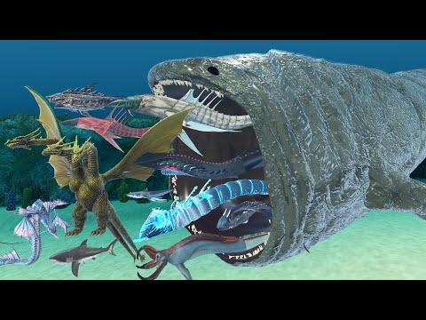 The Bloop Eats Sea Monster To Grow Up | 3D Monster Animation Comparison