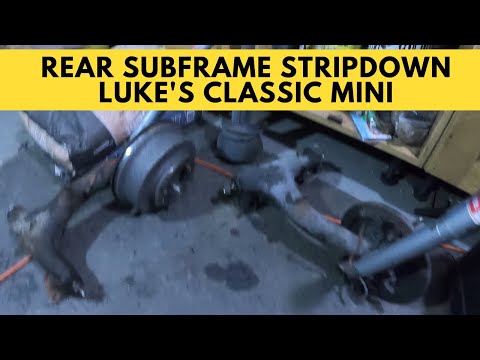 Luke's Classic Mini Part 11: Rear Subframe Strip-down