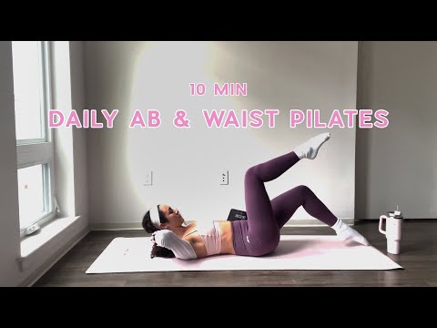 10MIN Daily Toned Ab & Waist Pilates Routine // beginner friendly
