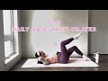 10MIN Daily Toned Ab & Waist Pilates Routine // small waist + flat stomach