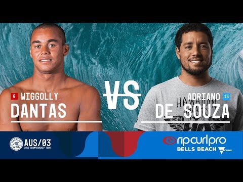 Wiggolly Dantas vs. Adriano de Souza - Round Five, Heat 4 - Rip Curl Pro Bells Beach 2017