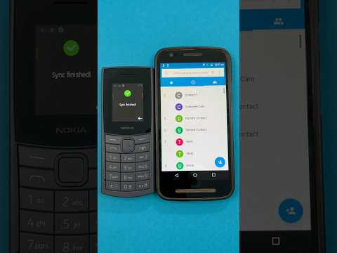 Nokia sync contacts from Android mobile #nokia #shorts #nokiafeaturephone