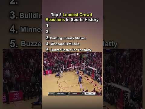 Loudest Crowd Reactions in Sports History #nba #basketball #nfl #football #cfb #collegefootball