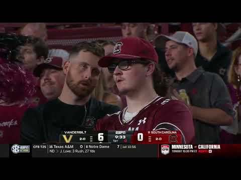 9/13/25: Vanderbilt vs (11) South Carolina Full Game: ABSOLUTE STUNNER 