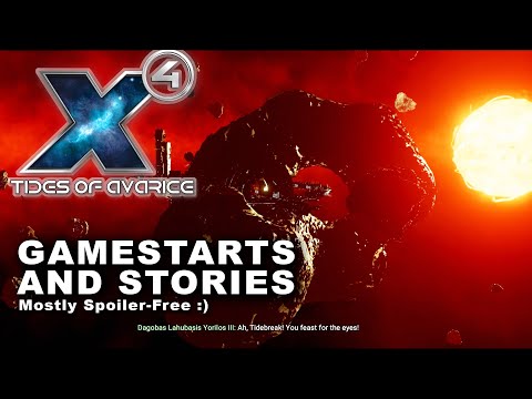 STORY HEAVY DLC! - Gamestarts and Storylines of X4 Tides of Avarice - Captain Collins