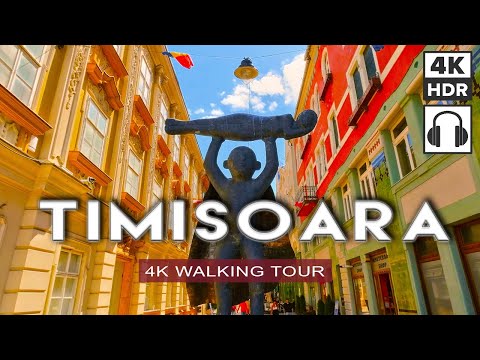 TIMISOARA, ROMANIA 🇷🇴 Walking Tour | Most Fun City in Transylvania [4K HDR, 3D Binaural Sound]