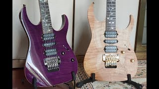 Video thumbnail for Ibanez J Custom RG8570ZXX 20th Anniversary vs Normal RG8570Z by jem555bkk