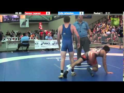 Men`s Freestyle 65 KG Connor Lapresi vs. Colin Johnston
