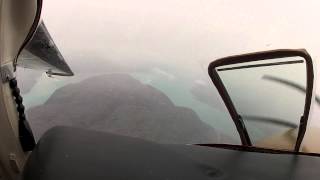 preview picture of video 'Across the Pond: approaching Narsarsuaq in ice and snow'