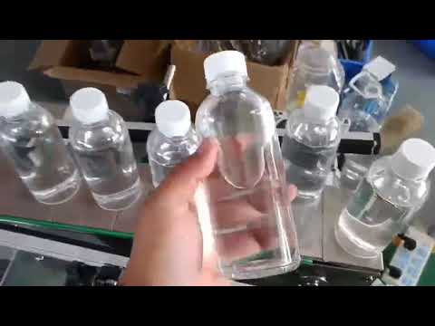 Automatic star wheel labeling machine working video