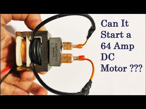 How to Make DC Transformer DIY || Run DC motor on High Current