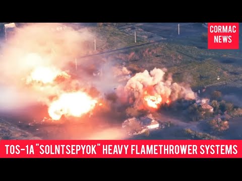 TOS-1A "Solntsepyok" heavy flamethrower systems 🇷🇺🇺🇦