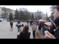 Поднятие флага оккупантов в Севастопольском национальном университете 28 03 2014г 