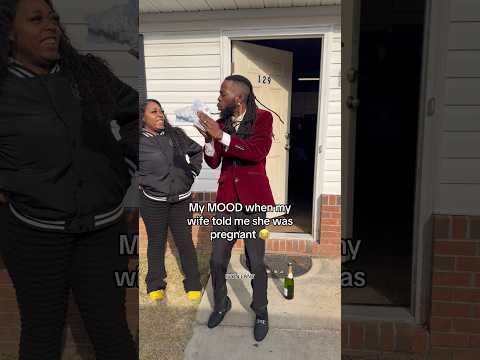 😂 My MOOD when my wife told me she was pregnant! #couple #funny #pregnant