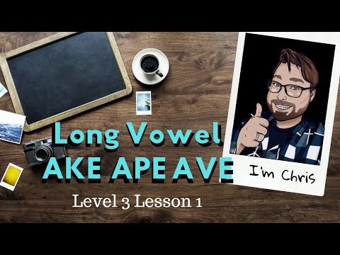 Adult Phonics Level 3 lesson 1 Long Vowel A: AKE APE AVE Sounds and Words | Quick Phonics Lesson