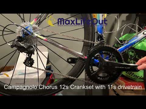 Campagnolo 12 speed crankset paired with an 11 speed drivetrain