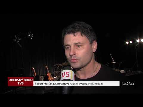 Robert Křesťan & Druhá tráva nadchli vyprodané Kino Máj (TVS)