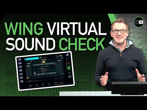Behringer Wing Virtual Sound Check with the Wing-Live Card