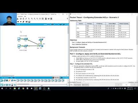 [CCNA 4]PT 4.2.2.11 Configuring Extended ACLs - Scenario 2(ver.KOR)