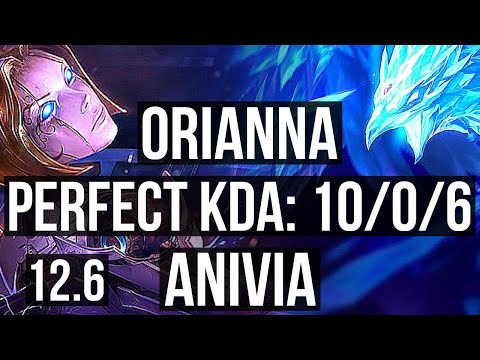 ORIANNA vs ANIVIA (MID) | 10/0/6, Quadra, Legendary, Rank 14 Ori | NA Grandmaster | 12.6