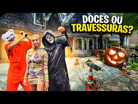 PEDIMOS DOCES OU TRAVESSURAS NAS CASAS NO HALLOWEEN *olha no que deu
