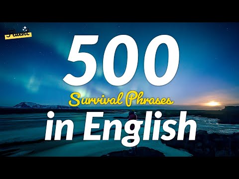 The 500 most common survival phrases in English