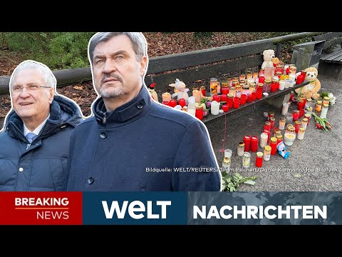 MESSER-DRAMA IN ASCHAFFENBURG: Söder wird deutlich - So will Bayern reagieren | Livestream