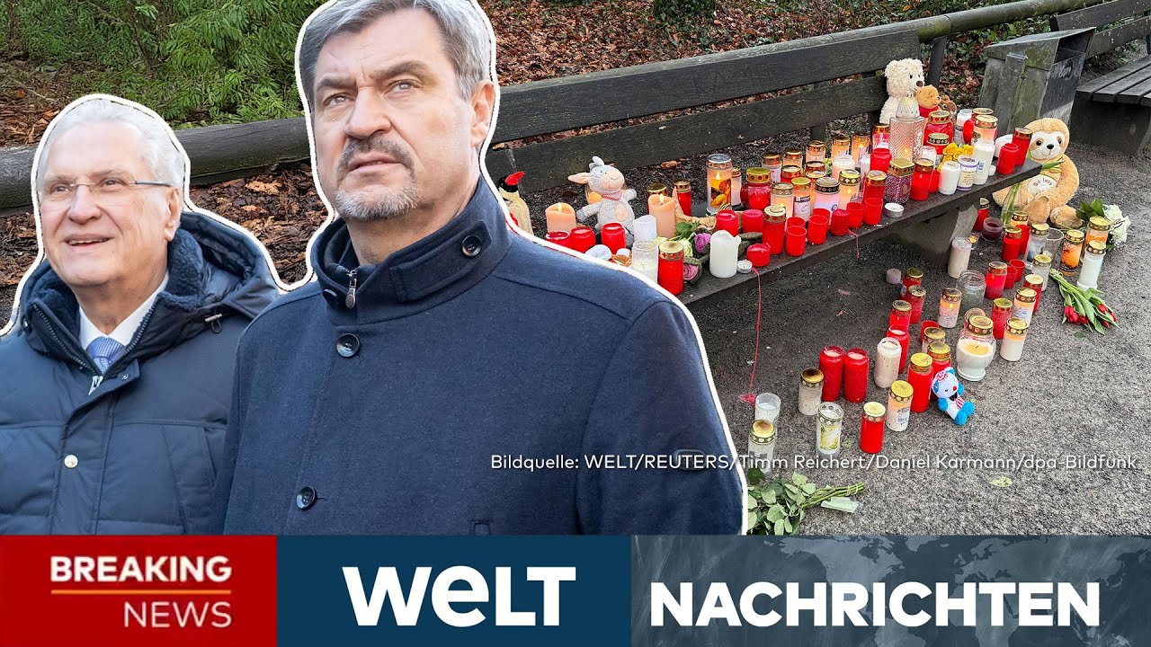 MESSER-DRAMA IN ASCHAFFENBURG: Söder wird deutlich - So will Bayern reagieren | Livestream