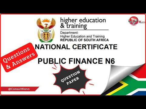 Public Finance TVET Exam Preparation: N5 & N6 Revision