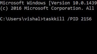 taskkill command in window using command prompt (KILL TASK PROCESS,  taskkill, CMD)