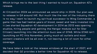 Star Citizen's Squadron 42 Delayed Again — Full Breakdown & Transcript