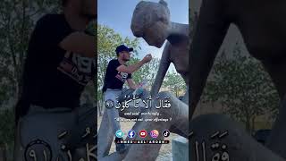 فراغ إلى آلهتهم فقال ألا تأكلون أحمد وائل