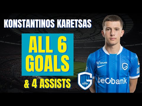 Konstantinos Karetsas - ALL 6 GOALS & ASSISTS FOR GENK JONG | Skills & Highlights