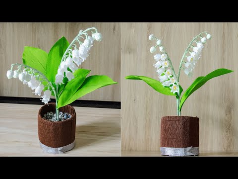 Paper flower | How to make Lily of the Valley paper flowers | TA Diy Ideas