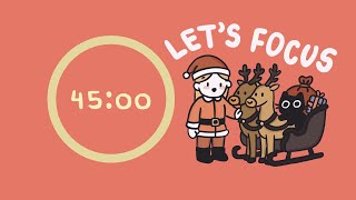 Christmas Travel Pomodoro 5x45min | Let's focus!