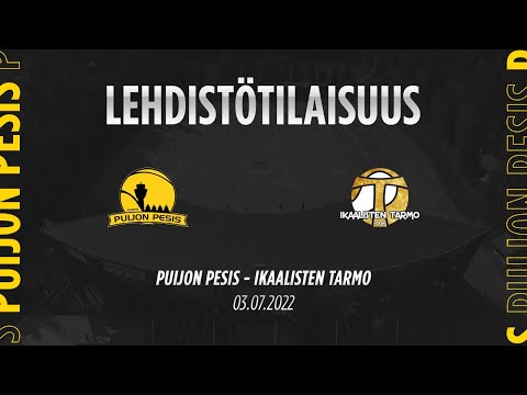03.07.2022 Lehdistötilaisuus Puijon Pesis - Ikaalisten Tarmo