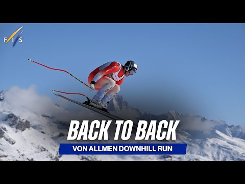 Von Allmen Downhill Winning Run in Crans Montana | FIS Alpine
