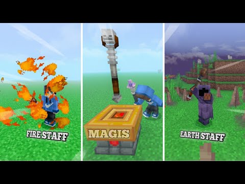 Insane Power! Unlock Magic with Staff Mod | MCPE Mods
