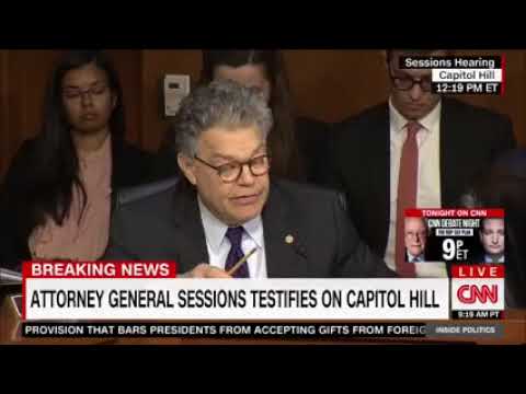 Jeff Sessions Smacks Down Al Franken During Hearing 10-18-2017