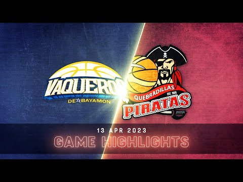 Piratas de Quebradillas vs. Vaqueros de Bayamón - Mejores Jugadas - BSN 2023