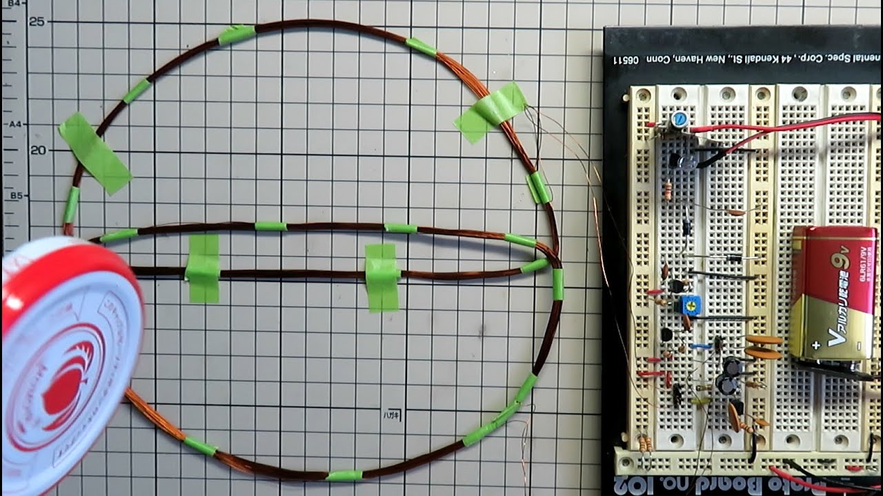 金属探知機（DDコイル）の作り方  How to make a metal detector (DD coil)