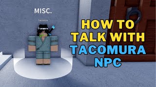 How To Talk With Tacomura NPC in Blox Fruits | How To Get Jaw Shield