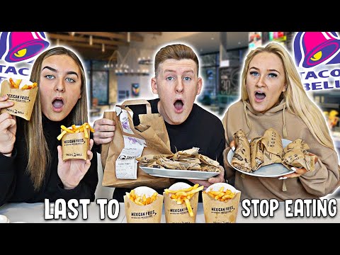 Last to STOP Eating TACO BELL Wins £1,000 - Challenge