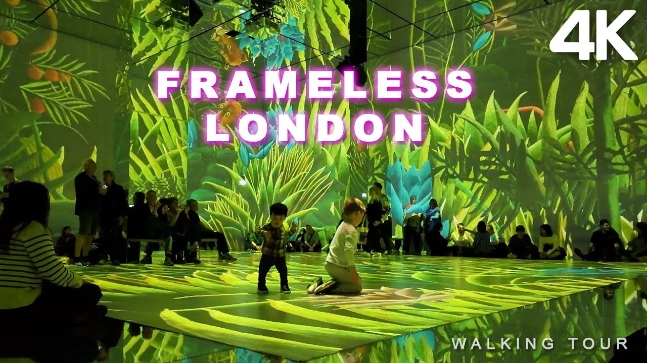 Experience a walking tour of Frameless Immersive Art Experience.